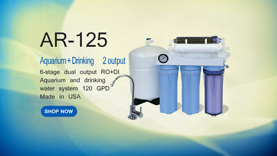 #ad Aquarium Drinking 120G REVERSE OSMOSIS RODI WATER FILTER SYSTEM USA Made AR 125 $178.00
