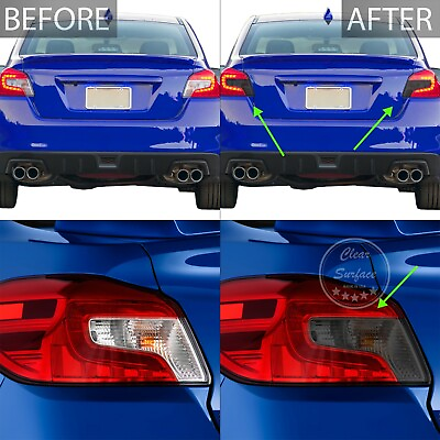 #ad Fit Subaru WRX STI 15 21 Fog Tail Light Amber Tint Overlays $20.99