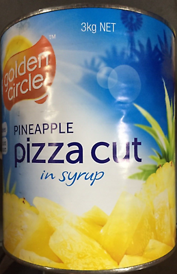 #ad BULK TIN PINEAPPLE PIZZA CUT PIECES IN SYRUP 3kg BY GOLDEN CIRCLE QUALITY AUS AU $39.95
