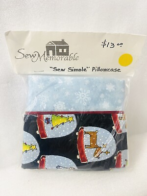 #ad Handmade Pillowcase Christmas Holiday NIP $9.50