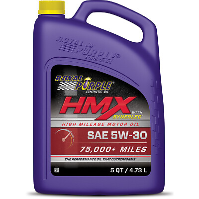 #ad Royal Purple 11748 HMX SAE 5W 30 High Mileage Synthetic Motor Oil 5 Quarts $54.31