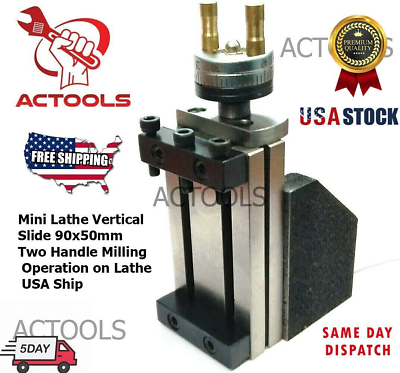 #ad Mini Vertical Slide 90 mm x 50 mm Two Handle Milling Operation on Lathes USA $61.65
