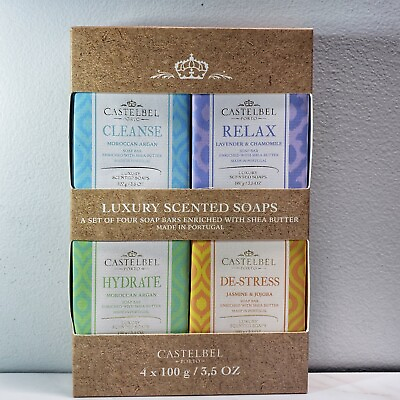 #ad Castelbel 4 Luxury Soap Gift Set: Cleanse Relax Hydrate amp; De stress 3.5 oz $22.99