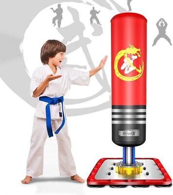 #ad Free Standing Heavy Boxing Punching Bag Set Cardio Training Kickboxing Kids $91.99