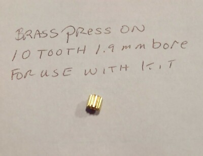 #ad ARTIN 1 43 Slot Car Customized GEAR Upgrade Press on 10 tooth brass Pinion Gear $1.80