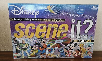 #ad Mattel Disney Scene It The DVD Family Board Game 2004. New and Sealed Rare Find $39.95