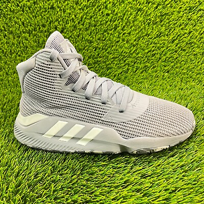 #ad Adidas Pro Bounce 2019 Mens Size 7.5 Gray White Athletic Shoes Sneakers EF0474 $39.99