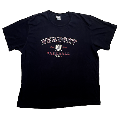 #ad Cuffy#x27;s Rhode Island Baseball Mens T shirt Newport Navy Black Crewneck Shirt XL $8.00