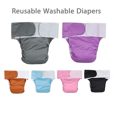 #ad Adult Cloth Diaper Nappy Reusable Waterproof Elderly Breathable Absorption 900ml $13.99