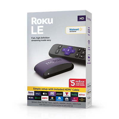 #ad Roku LE HD Streaming Media Player with High Speed HDMI ® Cable and Simple Remote $19.88