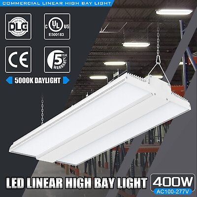 #ad 400W LED Linear High Bay Light Commercial Ceiling Fixture Dimmable 5000K 60000LM $127.74