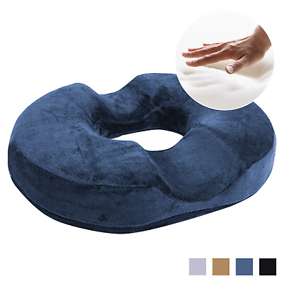 #ad Donut Pillow Memory Foam Seat Cushion Hemorrhoid Tailbone Cushion Pain Relief $19.99