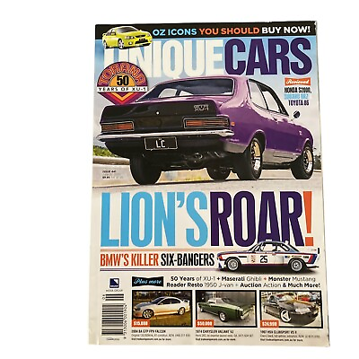 #ad UNIQUE CARS Magazine June 2020 Issue 441 LION#x27;S ROAR 50 Years Torana XU 1 AU $16.95