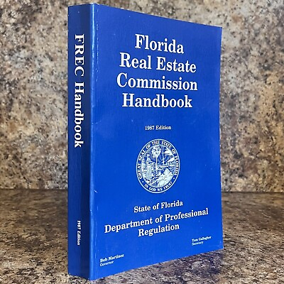 #ad Florida Real Estate Commission Handbook 1987 Edition PB $39.99