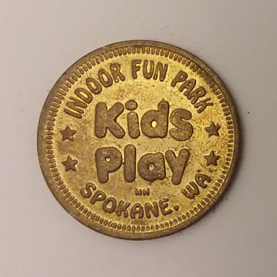 #ad Kids Play Indoor Fun Park Spokane WA Arcade Game Token 24mm $12.95