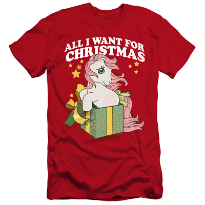 #ad MY LITTLE PONY RETRO ALL I WANT CHRISTMAS Adult Men#x27;s Graphic Tee Shirt SM 5XL $24.99