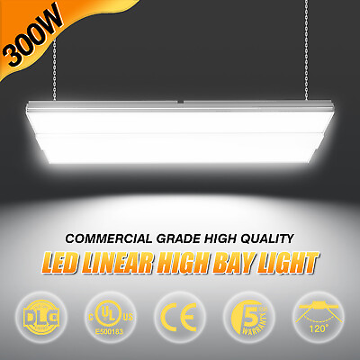 #ad 300 Watts LED High Bay Light Commercial Ceiling Fixture Warehouse Lighting 5000K $107.22