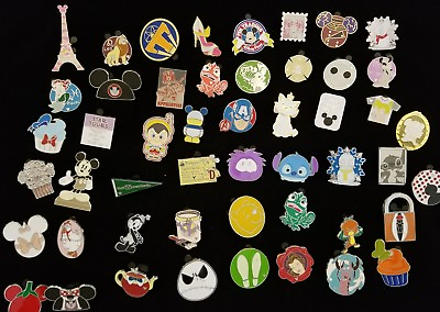 #ad DISNEY TRADING PIN 50 LOT NO DOUBLES HIDDEN MICKEY LIMITED EDITION FREE SHIP $34.88