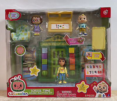 #ad CoComelon School Time Deluxe Playtime Set Ms. Appleberry JJ Bella NEW $16.99