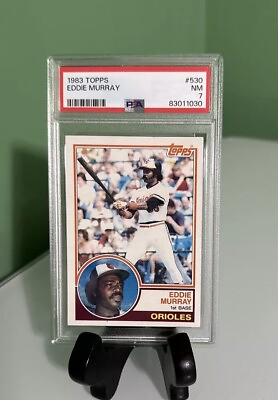 #ad 1983 Topps #530 Eddie Murray Baltimore Orioles Baseball Card PSA 7 NM $5.95