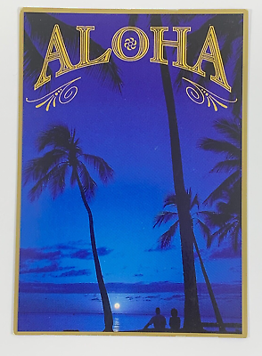 #ad Aloha from Blue Hawaii Postcard Posted 2004 $3.29
