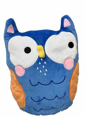#ad YoYo Books Snuggle Owl Plush Book Baby Children Blue Orange $18.99