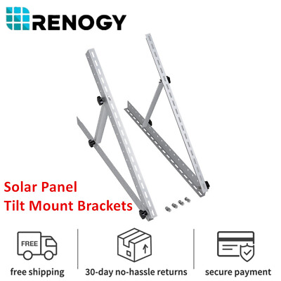 #ad Renogy Solar Panel RV Tilt Mount Brackets Rooftop Flat Surface Adjustable Frame $25.00
