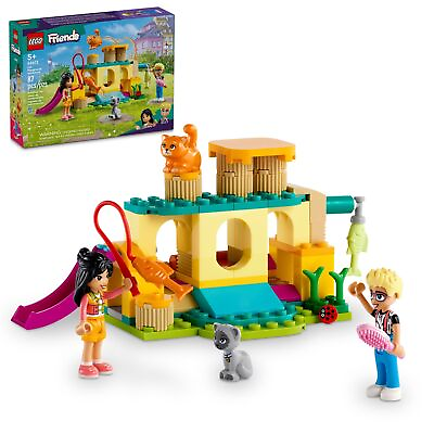 #ad LEGO Friends Cat Playground Adventure Animal Toy with Figures Multicolor $24.62