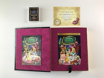 #ad Alice in Wonderland Special UN Anniversary Edition 2 DVD NEW Disney Club Cards $129.95