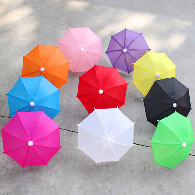 #ad Miniature Kids Prop Umbrella Toy Set of 6 Decorative Adorn $20.55