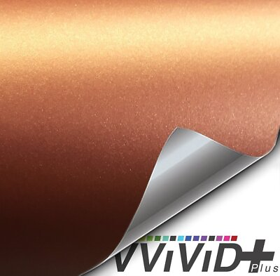 #ad VVivid 2020 VVivid Matte Metallic Copper Rust Ghost Vinyl Car Wrap V205 $427.96