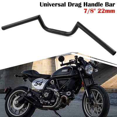 #ad 7 8quot; 22mm Motorcycle Handlebars Rising Drag Handle Bar For Cruiser Cafe Racer $28.90
