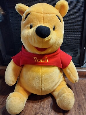 #ad Vintage Disney Winnie The Pooh Bear Mattel Arco Toys Jumbo 20” Plush $19.99