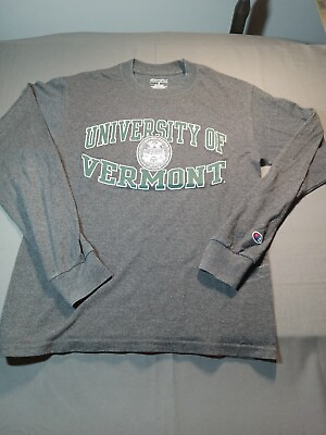 #ad Champion Long Sleeved T Shirt University Of Vermont Men#x27;s Size Small $8.99