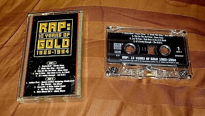 #ad RAP: 10 YEARS OF GOLD 85 94 VARIOUS ARTISTS VINTAGE CASSETTE TAPE 1995 K TEL $15.00