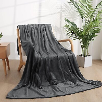 #ad Electric Blanket Heated Throw Flannel Fleece 62#x27;#x27;×84#x27;#x27; Twin Size Digital Cont... $47.91