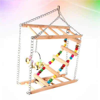 #ad Parrot Playpen Cockatiel Playground Stand Cockatiel Play Stand Hamster Ladder $17.38