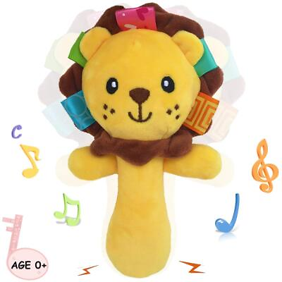 #ad Soft Baby Rattle Toys Plush Stuffed Animal Hand Rattles for Toddlers Girls Bo... $16.98