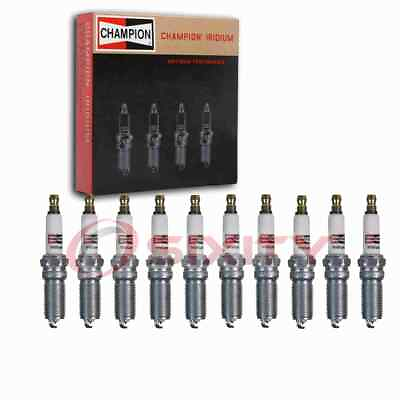 #ad 10 pc Champion Iridium 9300 Spark Plugs for RES12WYPB4 5476 Ignition Wire vp $62.44