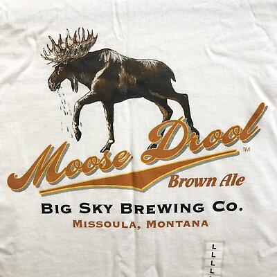 #ad Moose Drool Brown Ale Big Sky Brewing Co. T shirt Missoula Montana $28.00