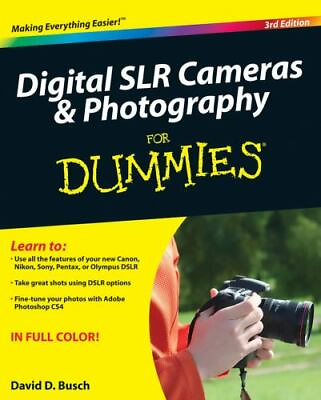 #ad Digital SLR Cameras amp; Photography for Dummies by Busch David D. $6.48