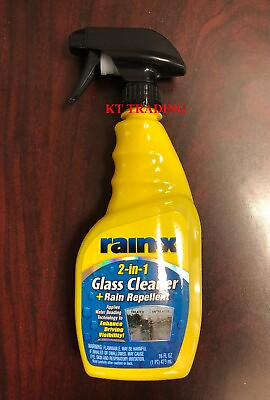 #ad Rain X 2 in 1 Auto GLASS CLEANER RAIN REPELLENT Water Beading Protection 16oz $19.95