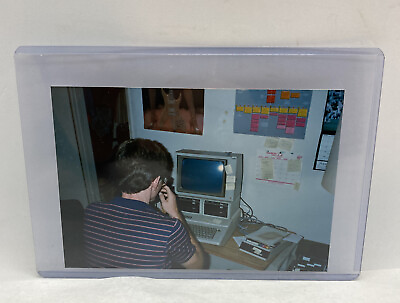 #ad 1985 Photo Apple Computer User 5”x3.5” $8.77