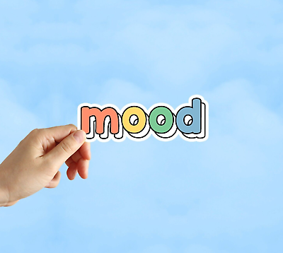 #ad Mood Sticker Rainbow Cute Sticker Water Bottle Laptop Car Notebook Sticker $3.25