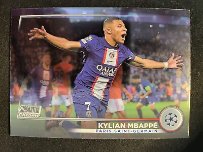 #ad 2022 23 Topps Stadium Club Chrome UEFA Kylian Mbappe #2 Paris Saint Germain $3.99