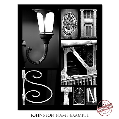 #ad Custom Name Wall Art Print With Letter Art Alphabet Photography. Custom Gift $89.99