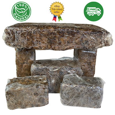 #ad Raw African Black Soap PREMIUM QUALITY Organic Unrefined 100% Pure Natural Ghana $5.95