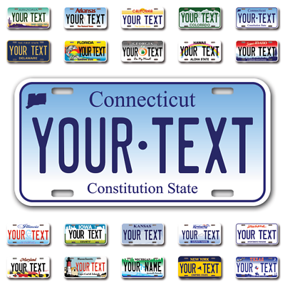 #ad #ad Custom state License Plates with personalized text Car 12x6 Moto 7x4 Bike 6x3 $17.99