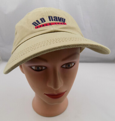 #ad Old Navy Hat Beige Kids Stitched Adjustable Baseball Cap Pre Owned ST190 $14.27
