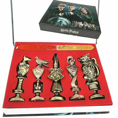#ad New Harry Potter Hogwarts School Badge Vintage Wax Seal Stamp Set Collection Gif $35.99